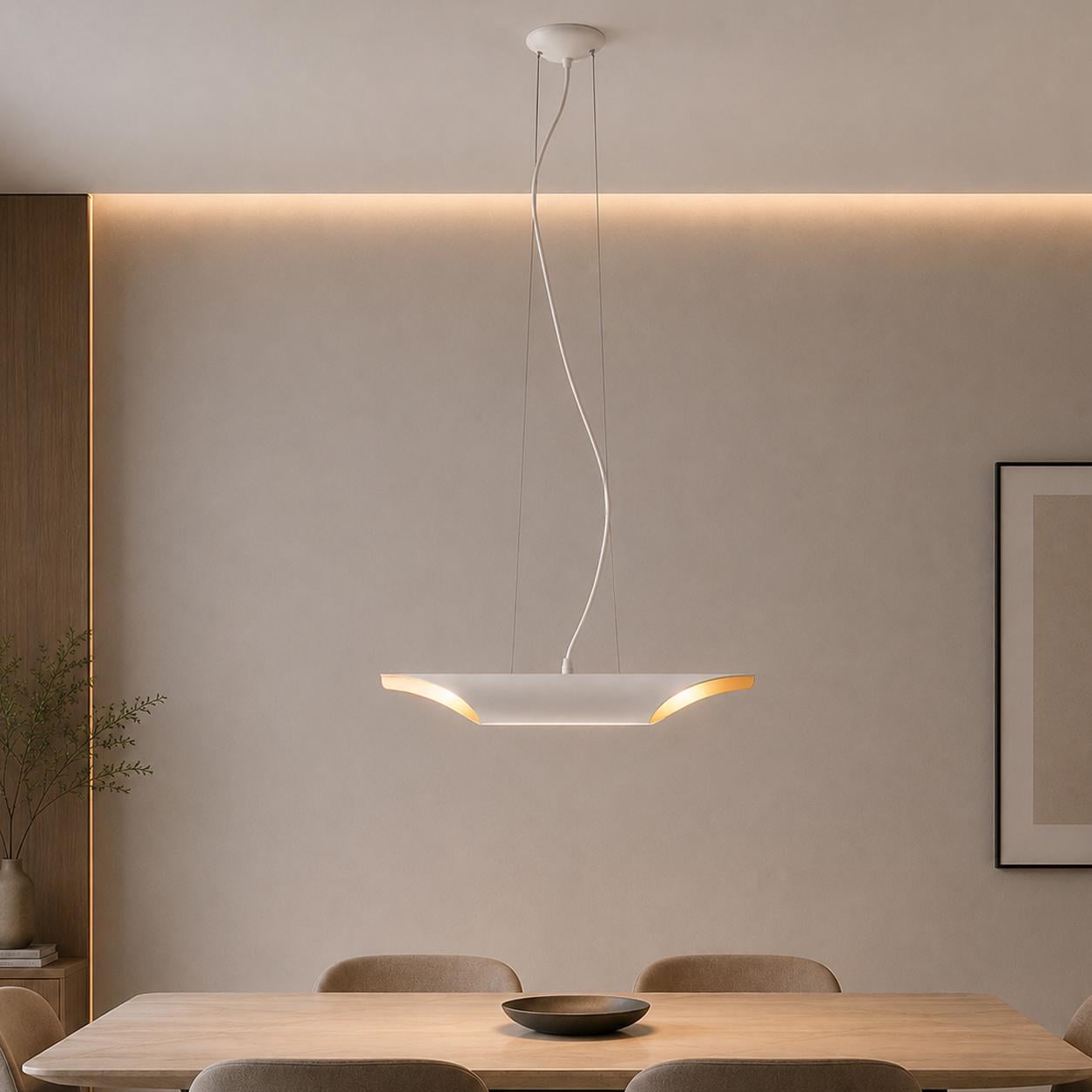 Светильник подвесной лофт MSK Electric Slice NL 4310 WH + GD Светильник подвесной лофт MSK Electric Slice NL 4310 WH + GD