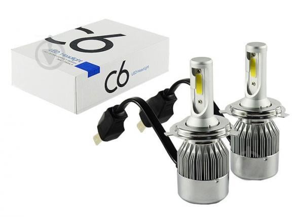 Комплект LED ламп C6 HeadLight H4 12v COB Комплект LED ламп C6 HeadLight H4 12v COB
