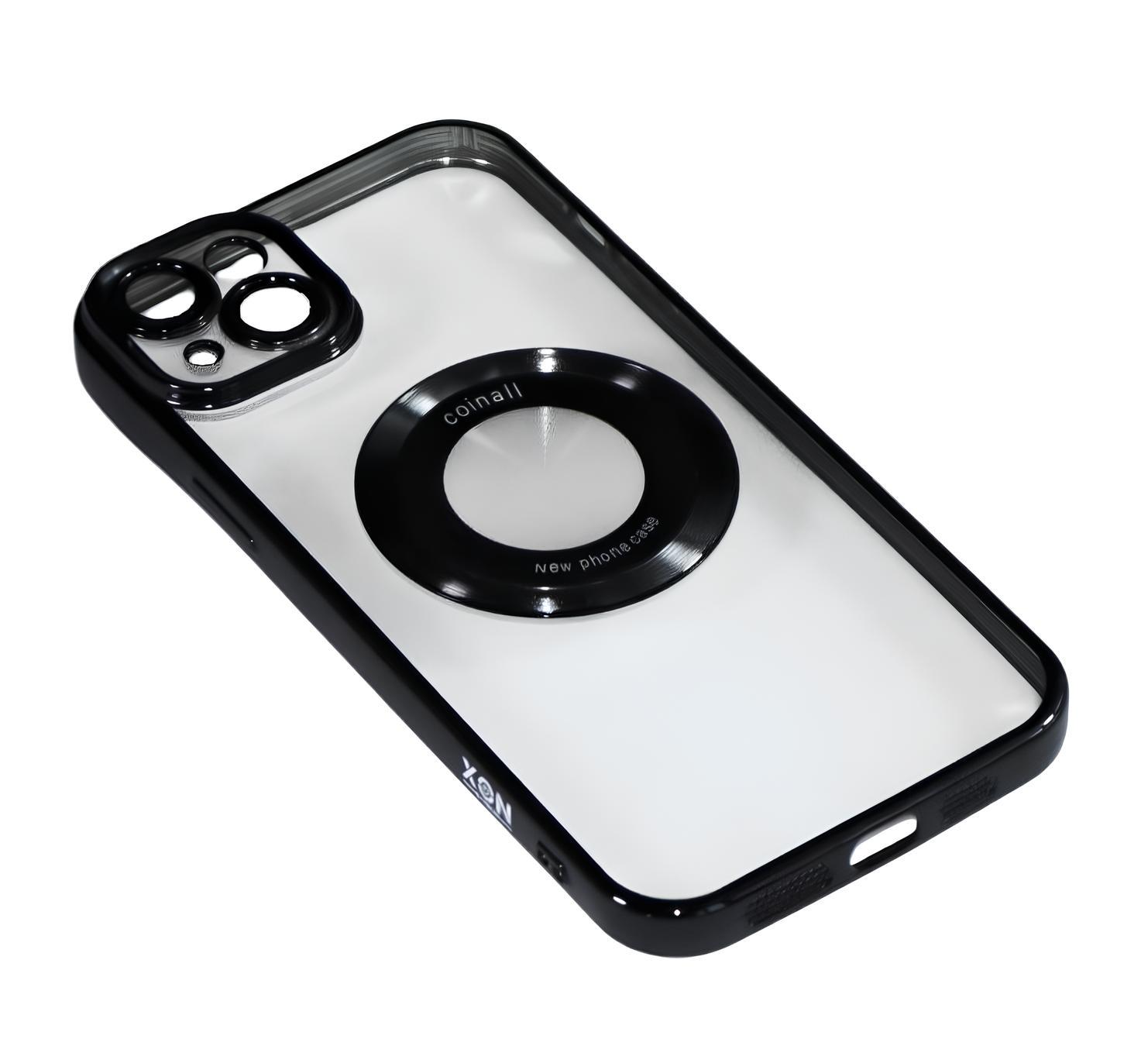Магнитный чехол XON PhoneCase Magnetic для iPhone 14 Plus (PCMC1114200B 7904) Черный/Прозрачный