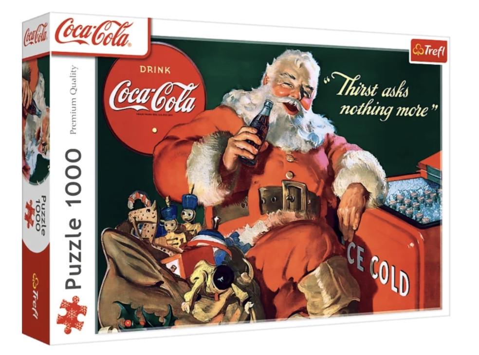 Пазл Trefl Coca-Cola Подарки от Санта Клауса 10921 1000 элементов в коробке (5900511109214)