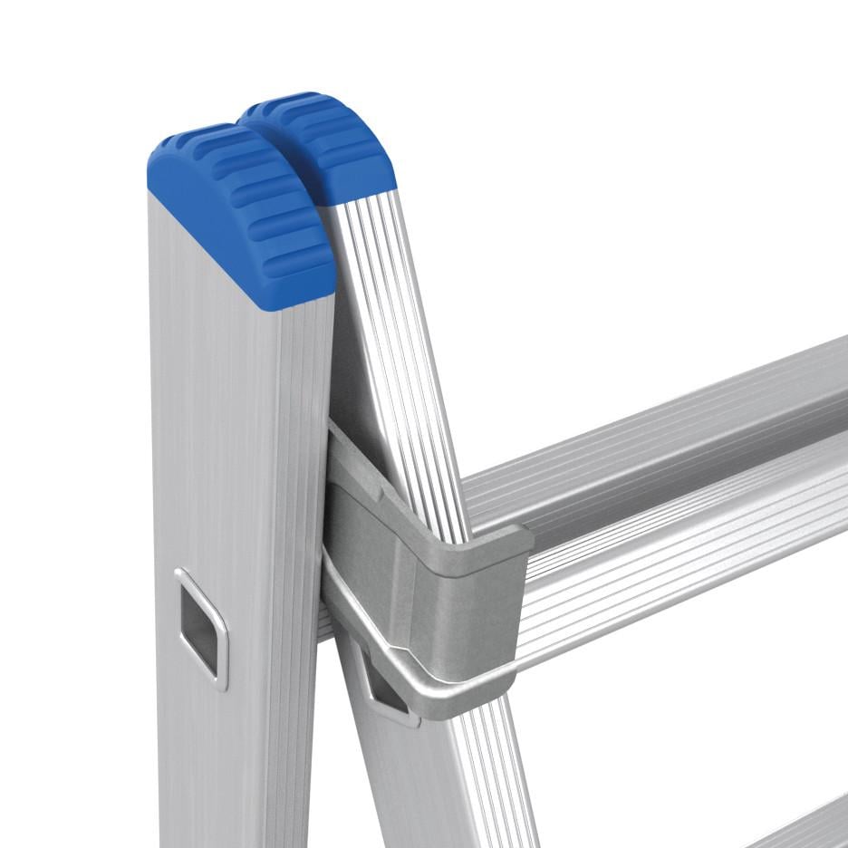 Лестница-стремянка алюминиевая Skladcom 2х10 двухсекционная 4,21 м - фото 6 Лестница-стремянка алюминиевая Skladcom 2х10 двухсекционная 4,21 м - фото 6