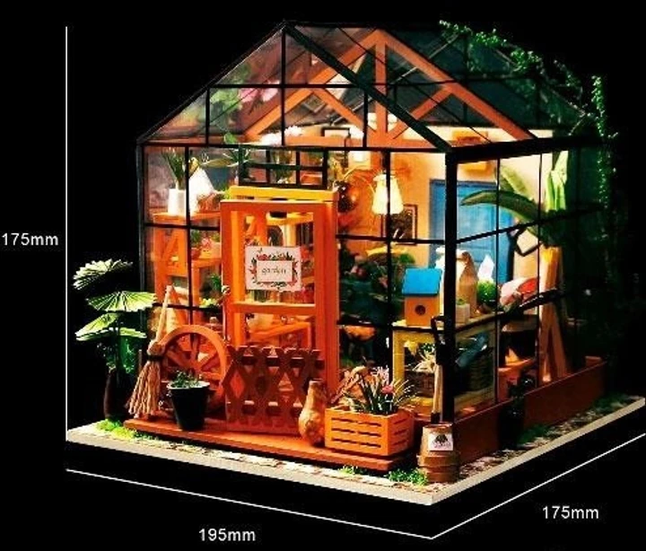 Конструктор румбокс 3D DIY DollHouse RoboTime Теплица (2509279481) - фото 3 Конструктор румбокс 3D DIY DollHouse RoboTime Теплица (2509279481) - фото 3