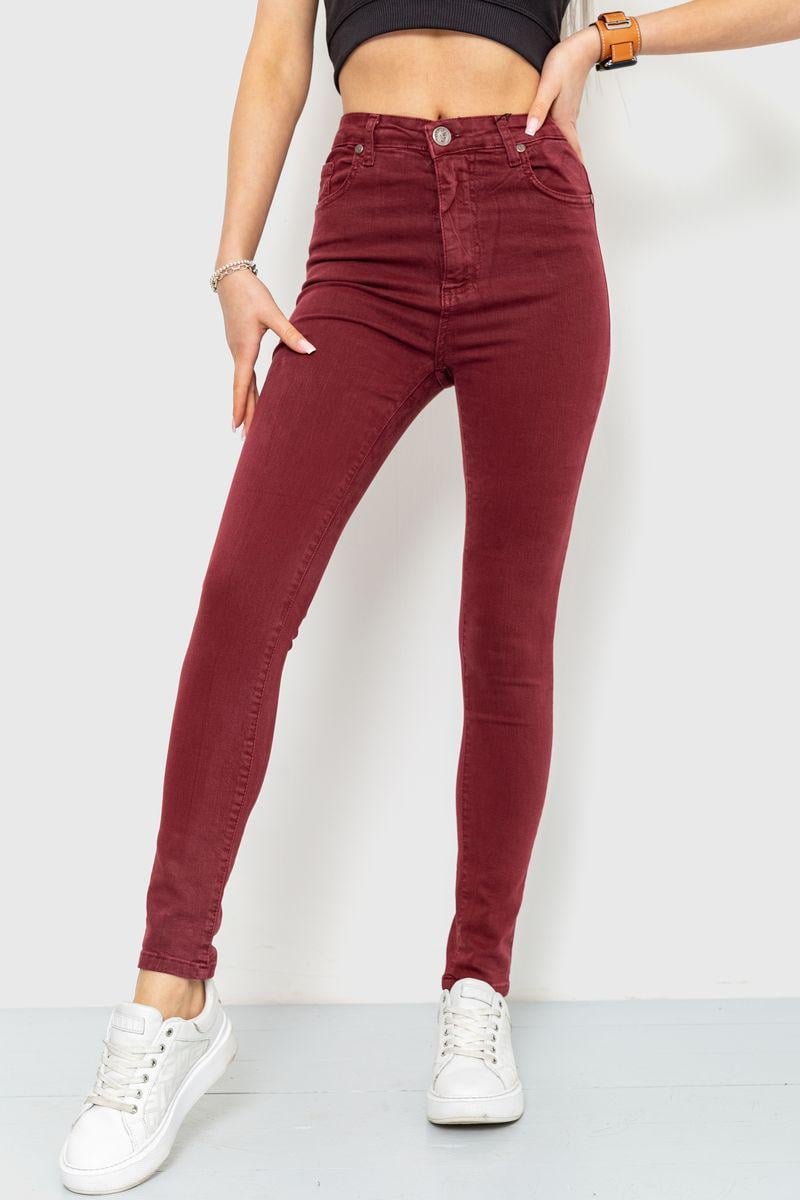 Джинсы женские Ager 164R357 р. 26 Бордовый (64df678f9471820cfc786516)