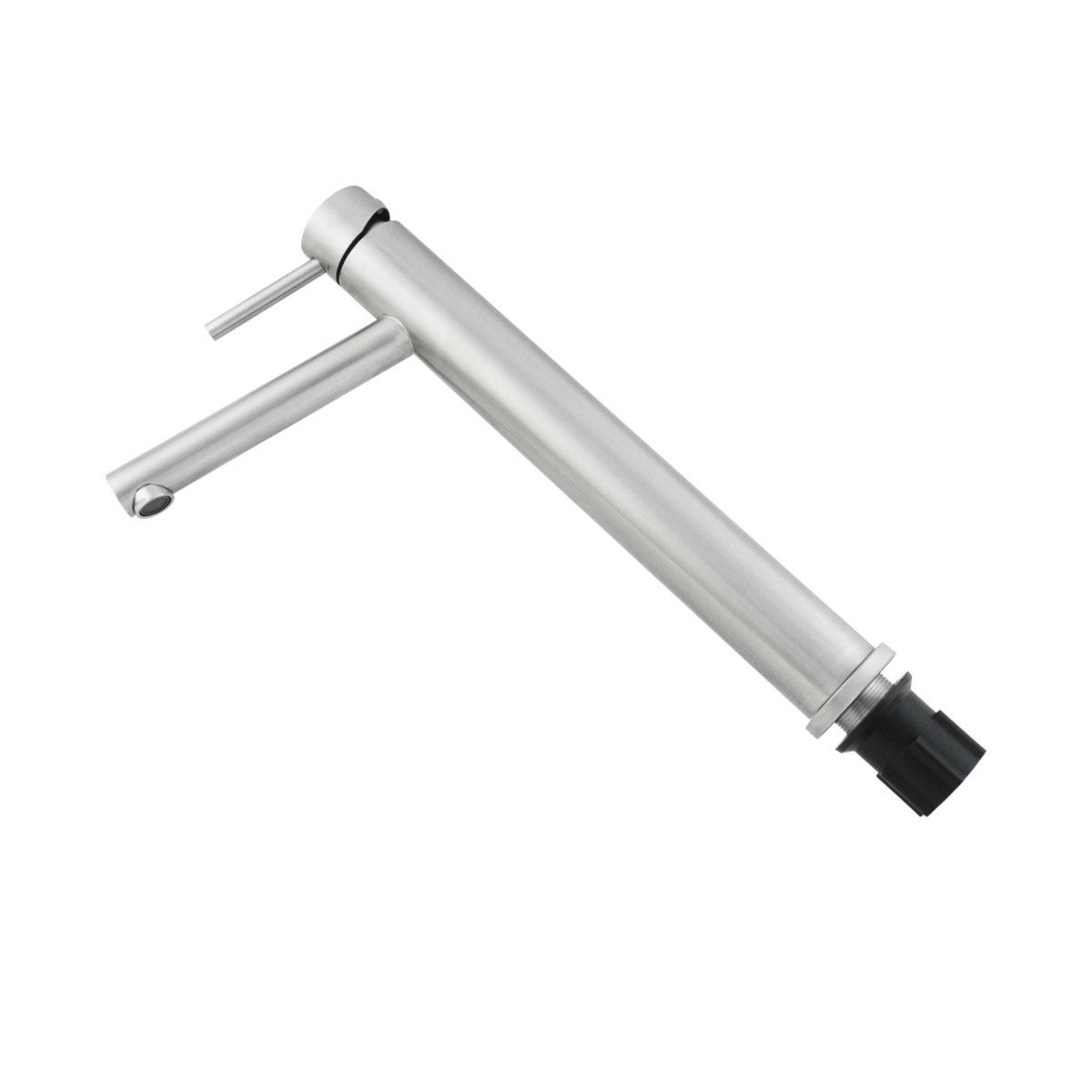 Смеситель для умывальника Venta VS132HS однорычажный в ванну врезной нержавеющая сталь. - фото 2