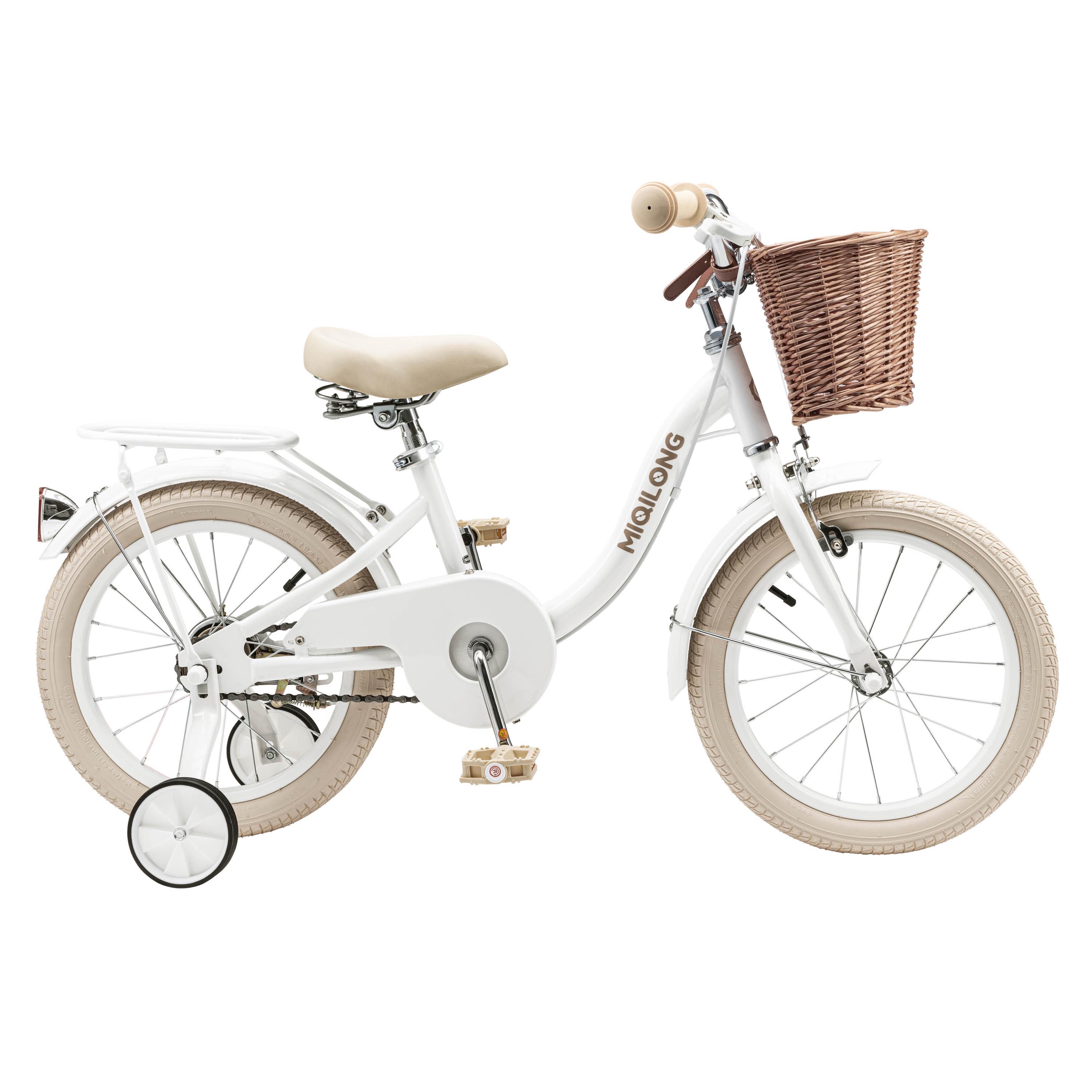 Детский велосипед Miqilong LS 16" с корзиной из натурального ротанга Белый (RBB-LS16-PEARL) - фото 2 Детский велосипед Miqilong LS 16" с корзиной из натурального ротанга Белый (RBB-LS16-PEARL) - фото 2