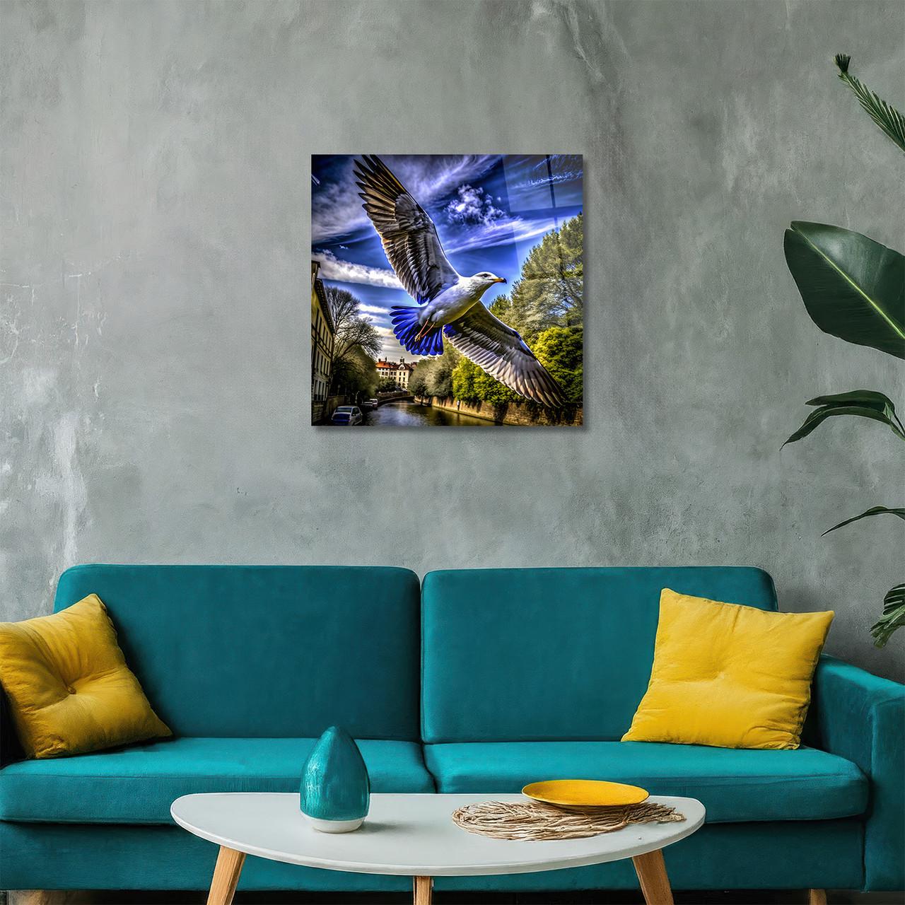 Картина на стекле NovellaPrint Крылья свободы 90х90 см (490.3) - фото 7