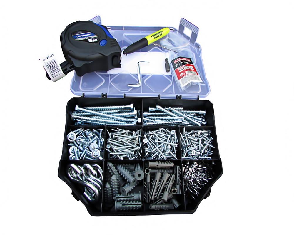 Набор шурупов универсальный рулетка/сверло/бита в органайзере 1310 шт. (29044717) Набор шурупов универсальный рулетка/сверло/бита в органайзере 1310 шт. (29044717)