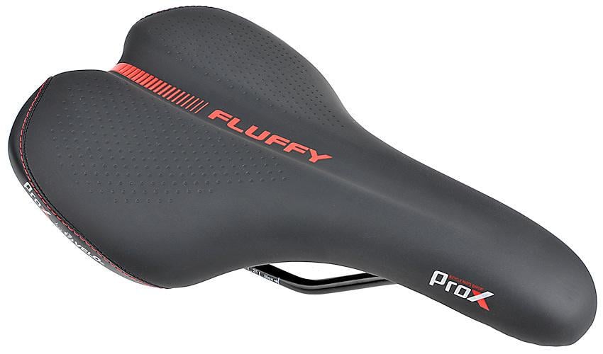 Седло ProX VL-3517 Fluffy Черно-красный (C-SI-0226)