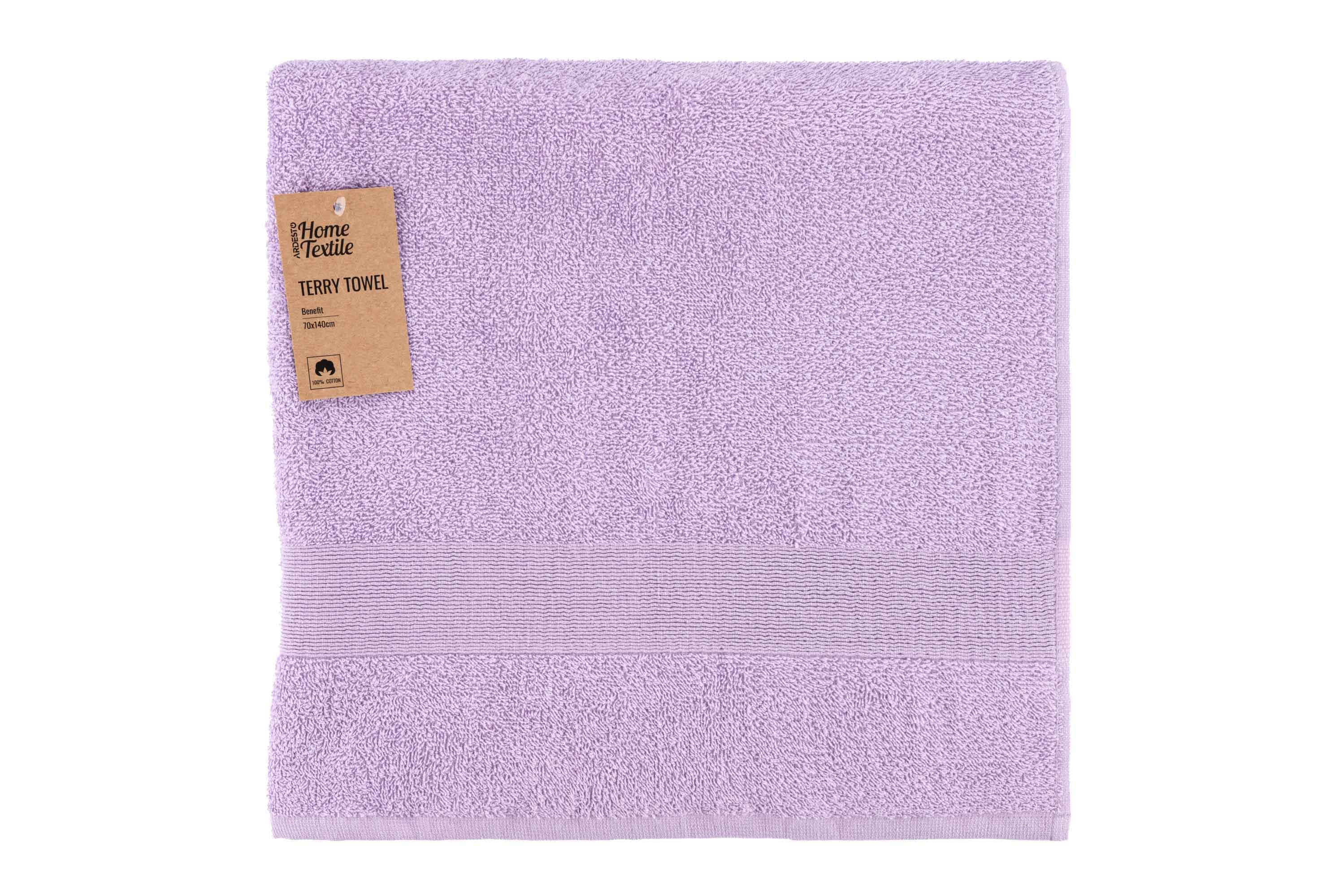 Полотенце махровое Ardesto Benefit 70x140 см Сиреневый (ART2470LC)