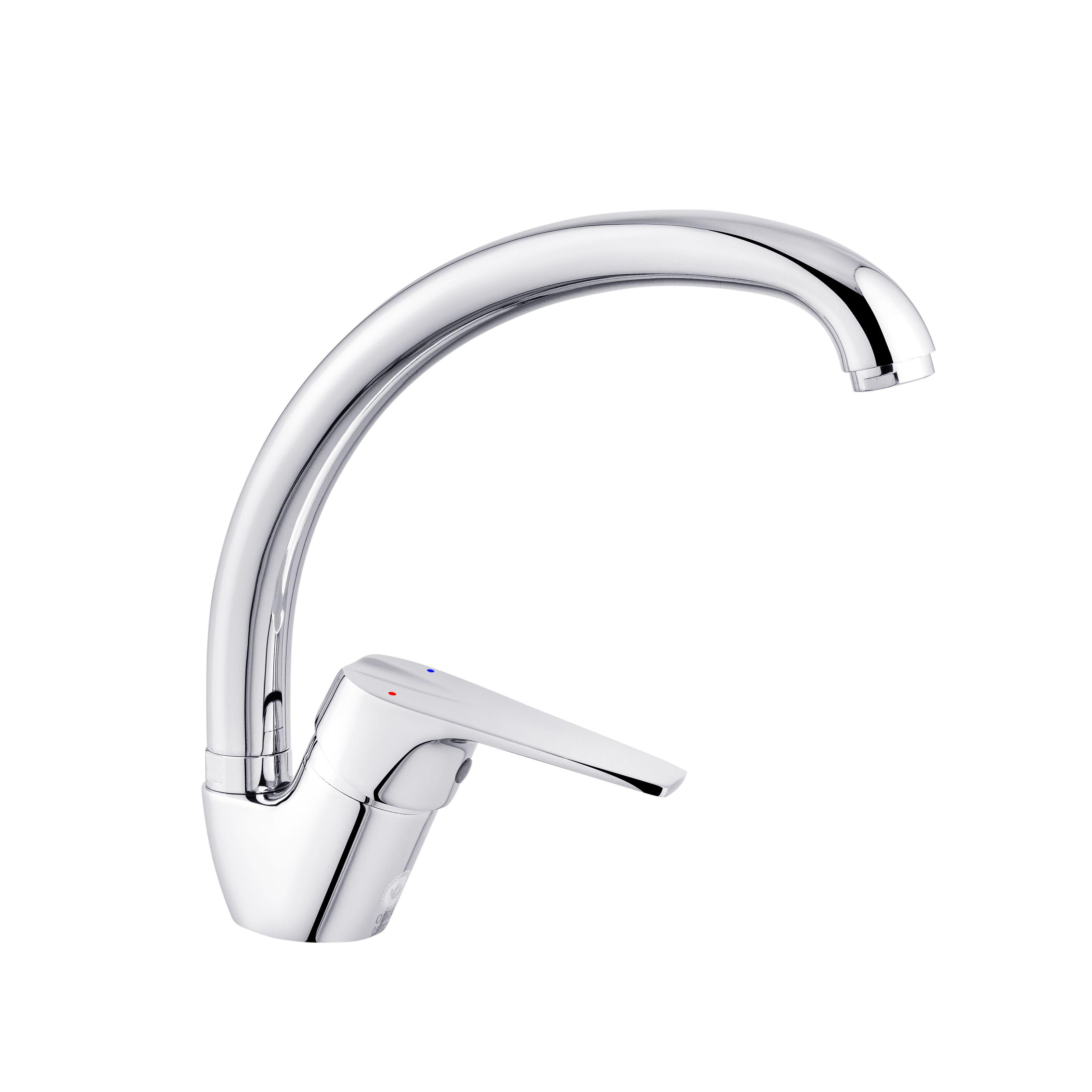 Смеситель для кухни KRONER Odra-C036 CV021186 однорычажный Хром (134695)