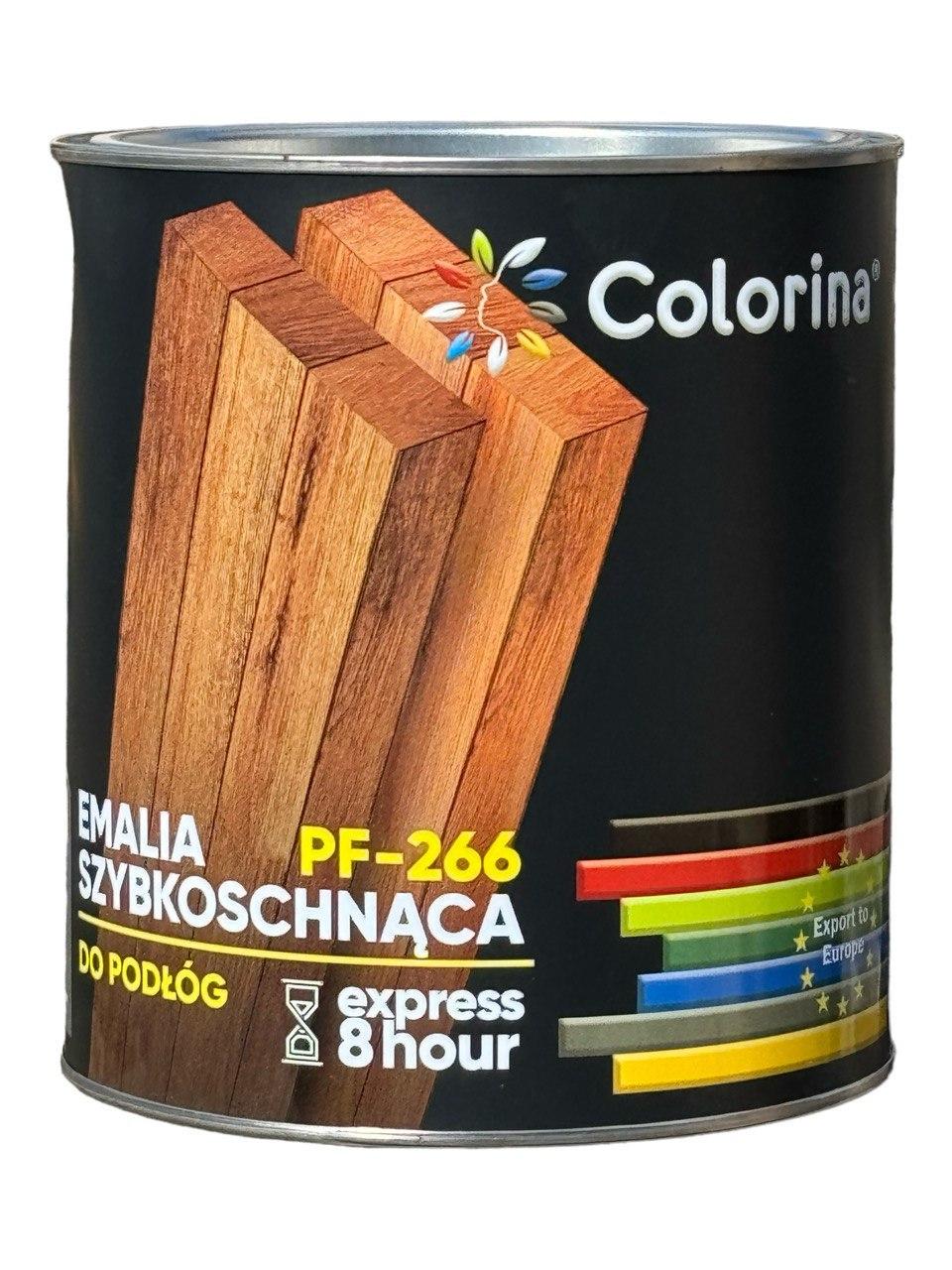 Емаль підлогова швидкосохнуча COLORINA ПФ-266 0,9 кг Жовто-коричневий (31642368)