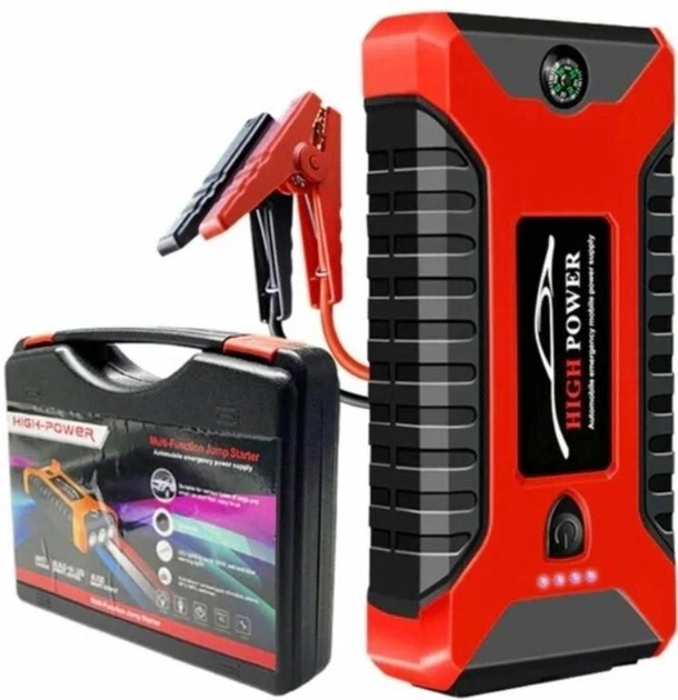 Пускозарядное устройство 29B Power Bank 99800 мАч Jump Starter Черно-красный