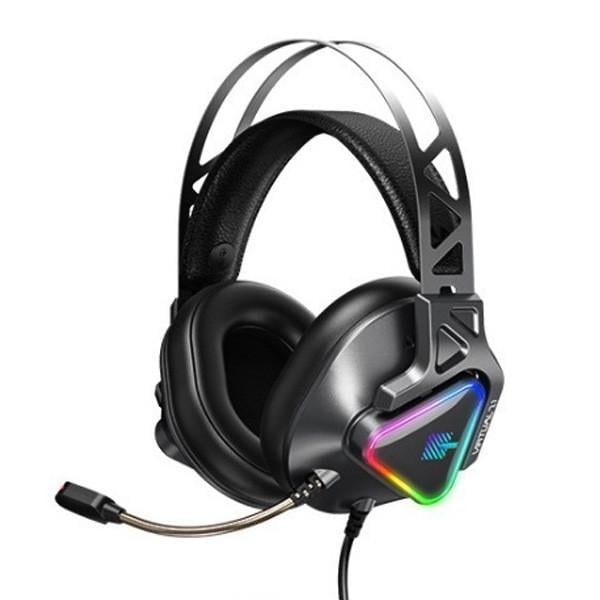 Игровые наушники REMAX RM-810 LED Wargod Series Gaming Headphone 7.1 USB, 2,2 кОм, black
