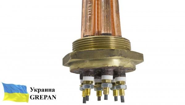 Блок-тэн Grepan 15000W 230V резьба 2" правая медь (btn033) - фото 5