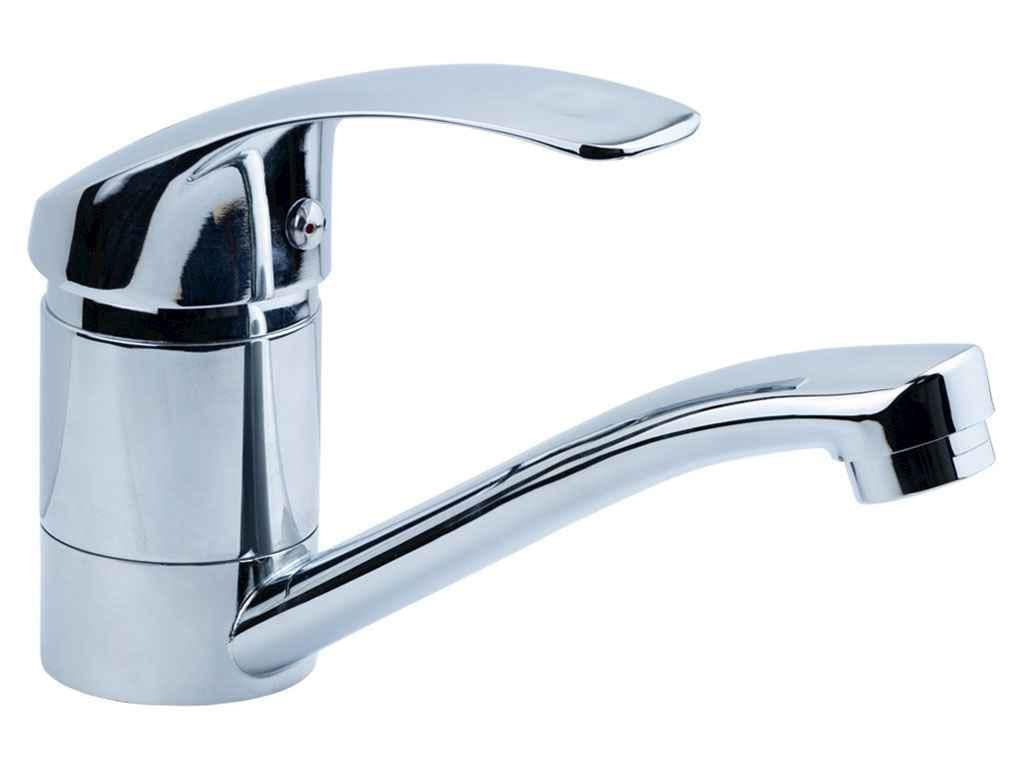 Смеситель TAU SL Ø 40 мм для кухни гусак прямой 150 мм на гайке (9840100)