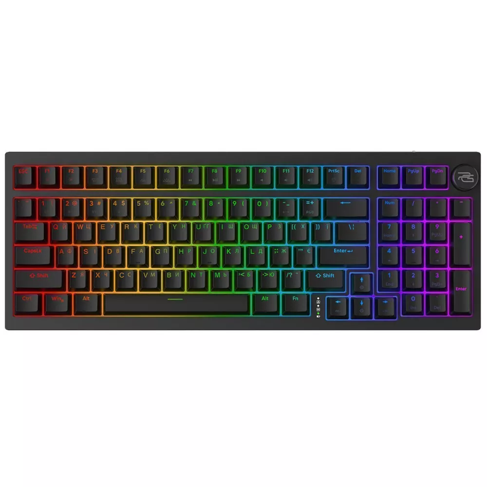 Клавиатура беспроводная Proove Gaming Slicker Ukraine Layout Black (591050001)