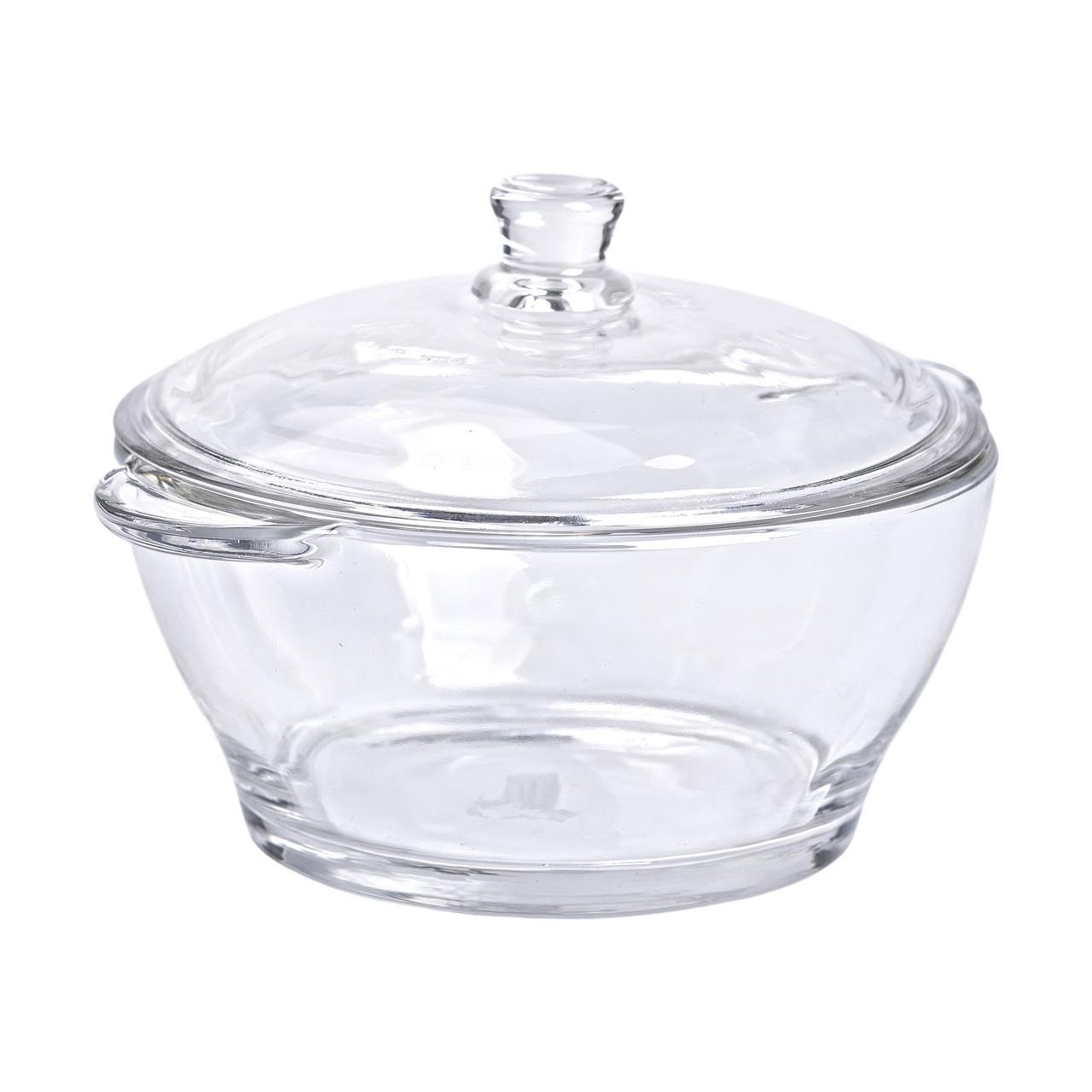 Супница с крышкой стеклянная 15,5 см 1 л (5961)