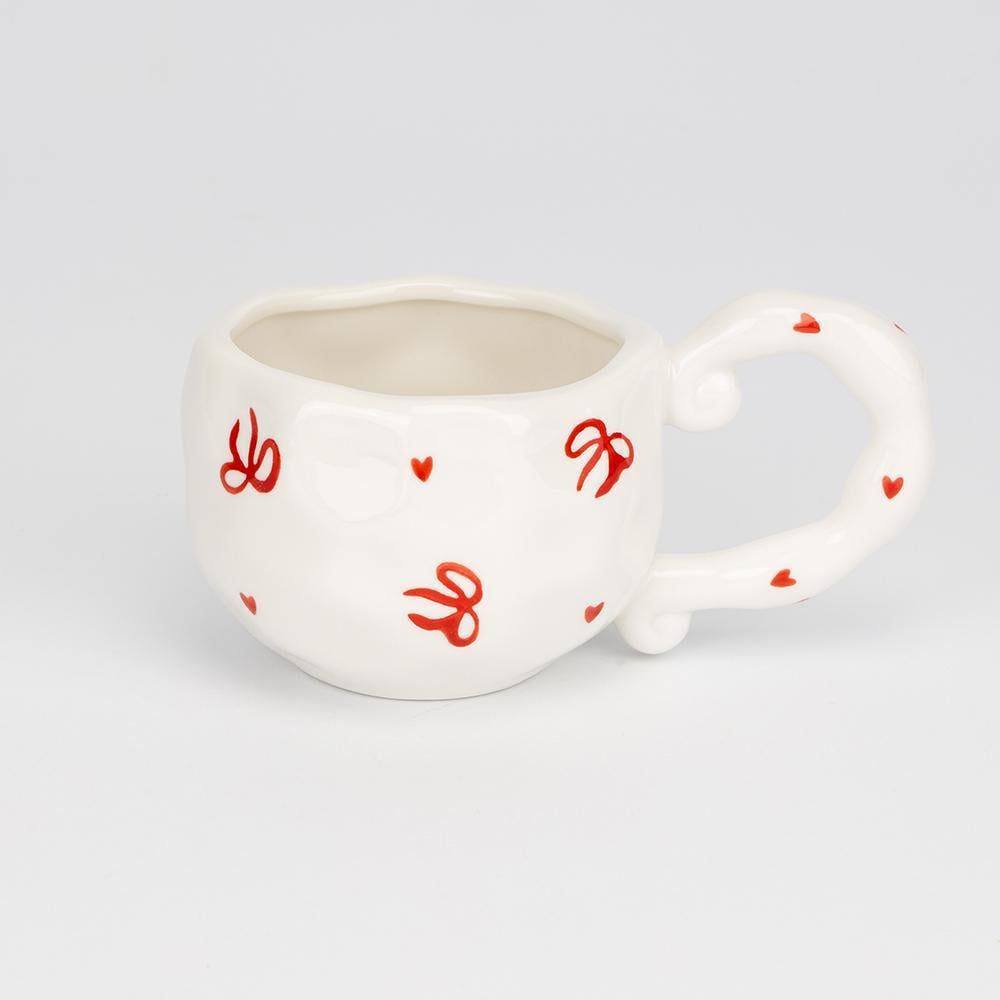 Чашка Modern Красные бантики 350 мл 2 комплекта