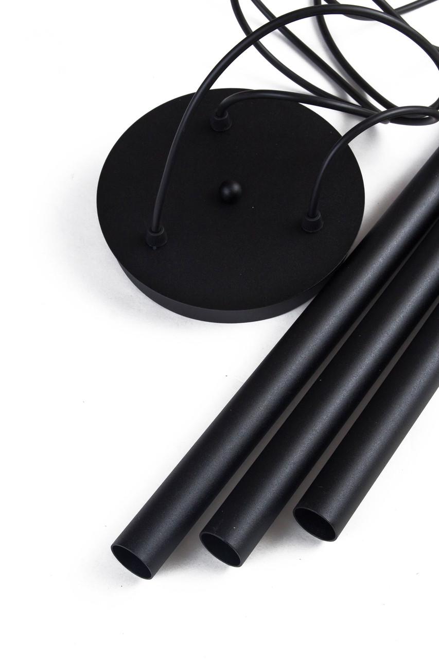 Подвесной светильник MSK ELECTRIC Beatrice на круглой основе под три лампы G9 Черный (NL 3045-3R BK) - фото 3