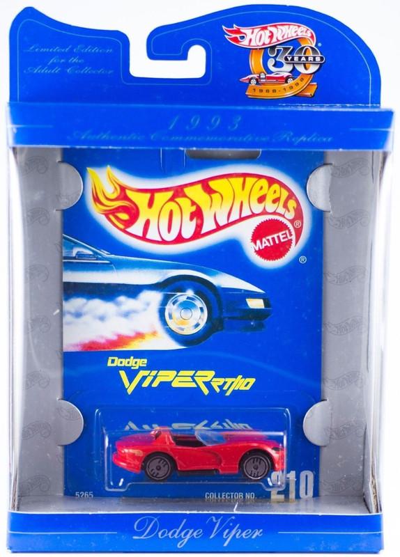 Игрушечная машинка Hot Wheels Dodge Viper RT/10 1998 HW 30th Anniversary 1993 (18882)