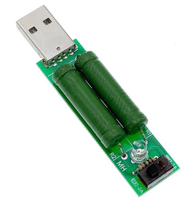 Резистор нагрузки для тестера USB 1А/2А 74х18х10 мм (13659685) - фото 1