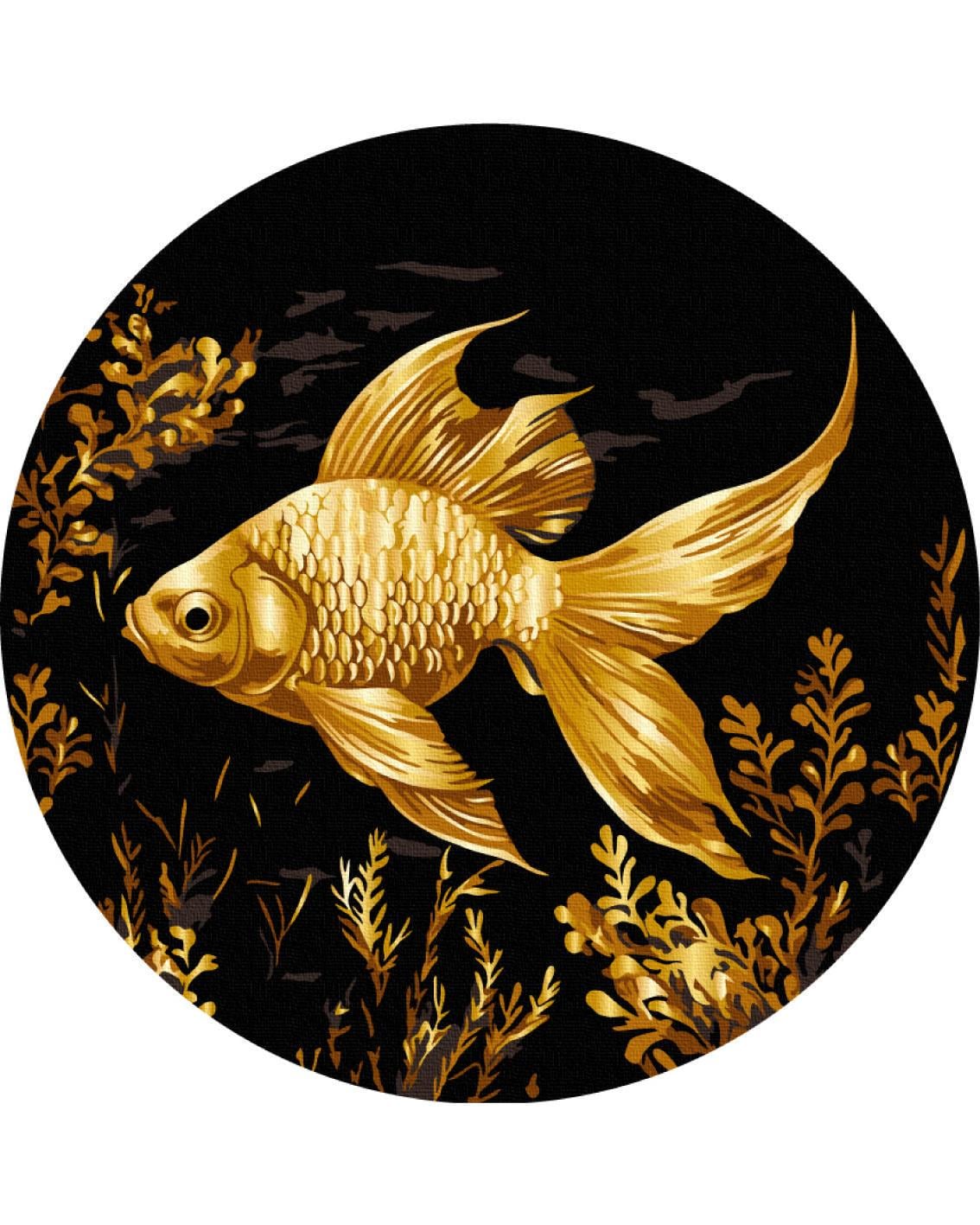 Картина по номерам Brushme Золотая рыбка d 30 см (RCB00116M)