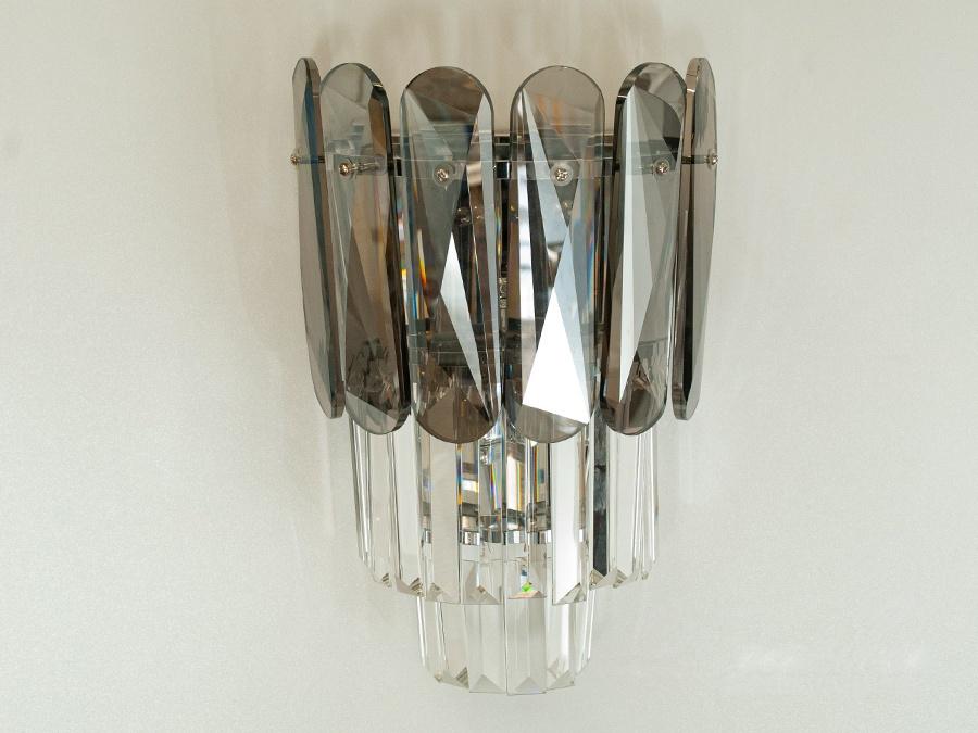 Бра хрустальный Магия света Хром (200815-1W-HR) - фото 3 Бра хрустальный Магия света Хром (200815-1W-HR) - фото 3