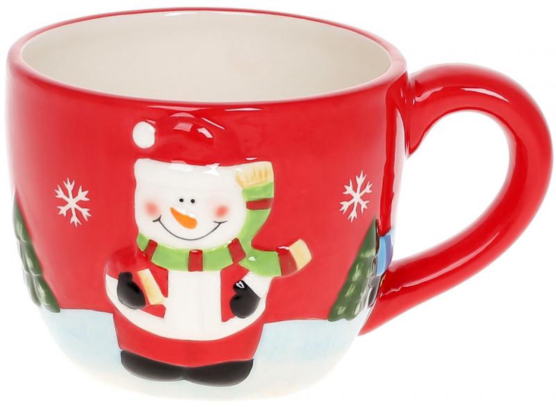 Чашка керамічна Сніговик 550 мл