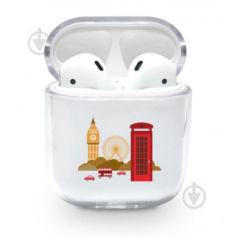 Прозрачный силиконовый чехол Apple AirPods с рисунком - Сердце Британии (KAP1145) Прозрачный силиконовый чехол Apple AirPods с рисунком - Сердце Британии (KAP1145)
