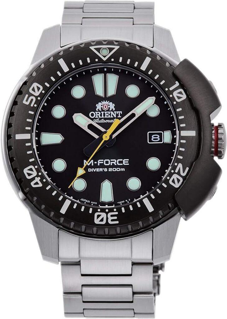 Наручний годинник чоловічий Orient M-Force AC0L RA-AC0L01B00B з сталевим корпусом/сапфіровим склом WR 200 м Чорний (3124788973)