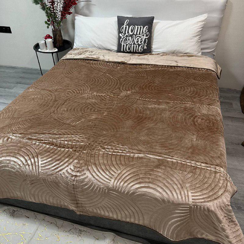 Покривало на ліжко акрилове 200x230 см Кавовий (P-акрил-16) - фото 2