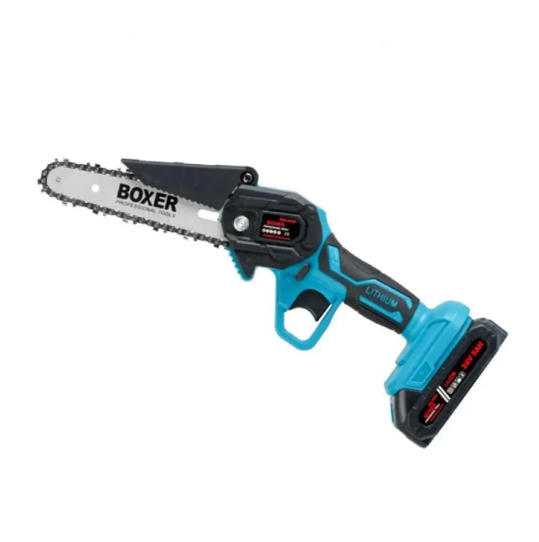 Мини-пила цепная BOXER 6"/8" 24 В 5 Ач 2 АКБ шина 15/21 см с кейсом (BX-3301)
