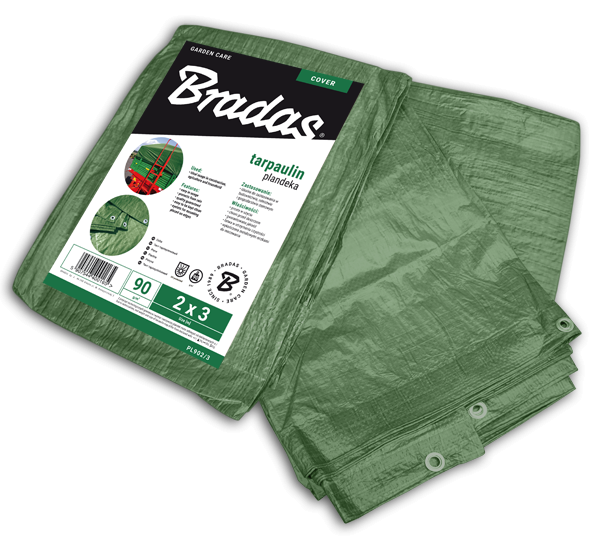 Тент посилений Bradas 90 г/м2 8х12 м Green (PL908/12)