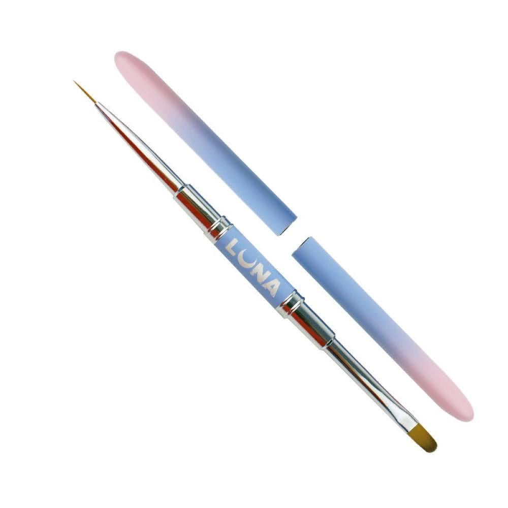 Кисточка двухсторонняя Luna Moon для ногтей с колпачком - фото 2 Кисточка двухсторонняя Luna Moon для ногтей с колпачком - фото 2