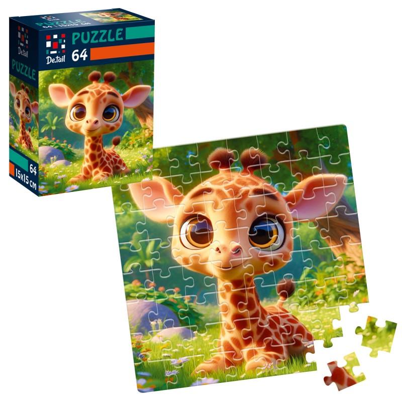 Пазлы Vladi Toys Малый жираф 64 детали (DT1234-13)