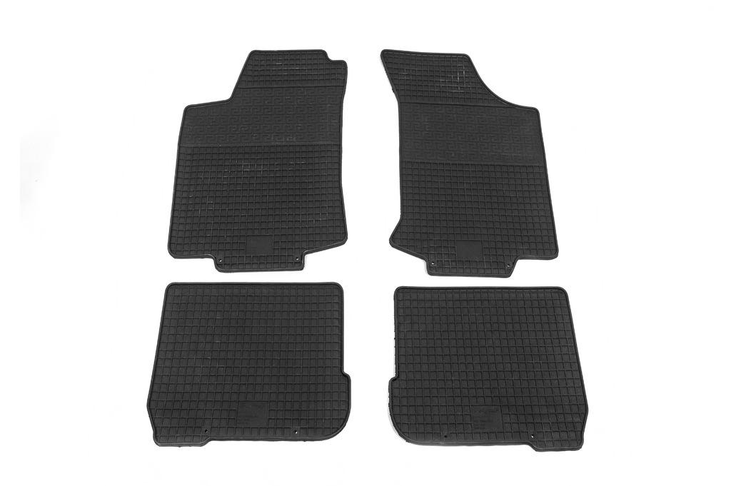 Резиновые коврики Polytep для Volkswagen Vento 1992-1998 гг. резина Черный