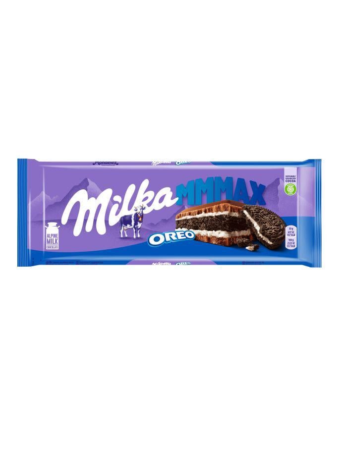 Молочний шоколад Milka зі шматочками печива Орео 300 г Молочний шоколад Milka зі шматочками печива Орео 300 г