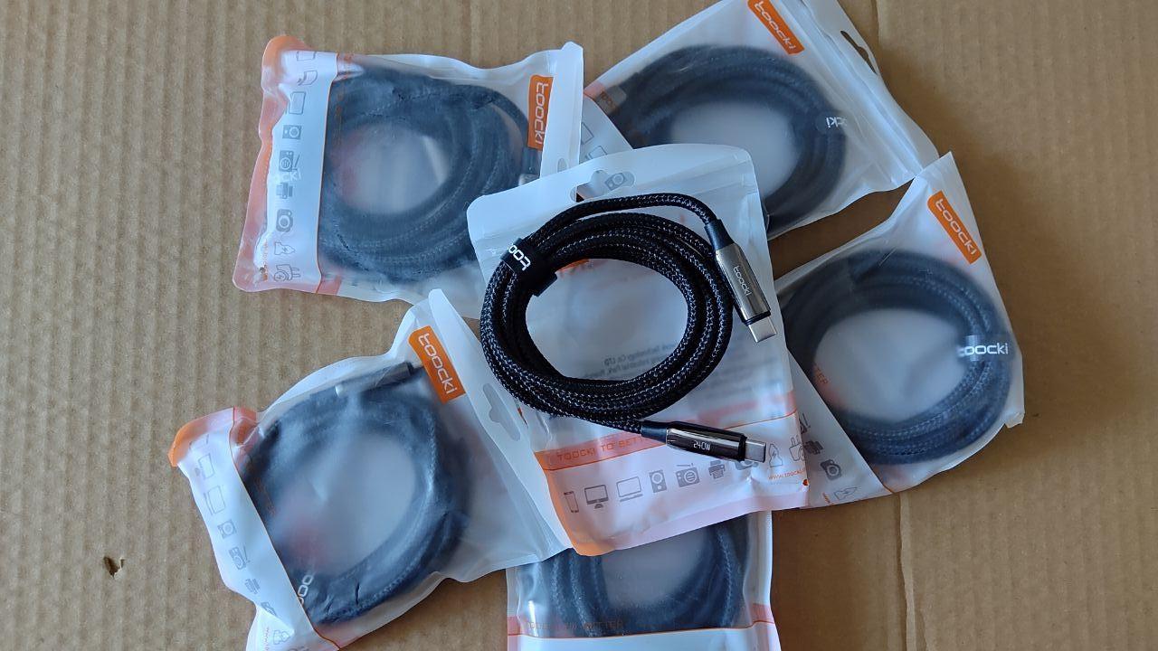 Кабель Toocki 735375313208 Type-C/Type-C 240 Вт 2 м Black (25043143) - фото 2 Кабель Toocki 735375313208 Type-C/Type-C 240 Вт 2 м Black (25043143) - фото 2