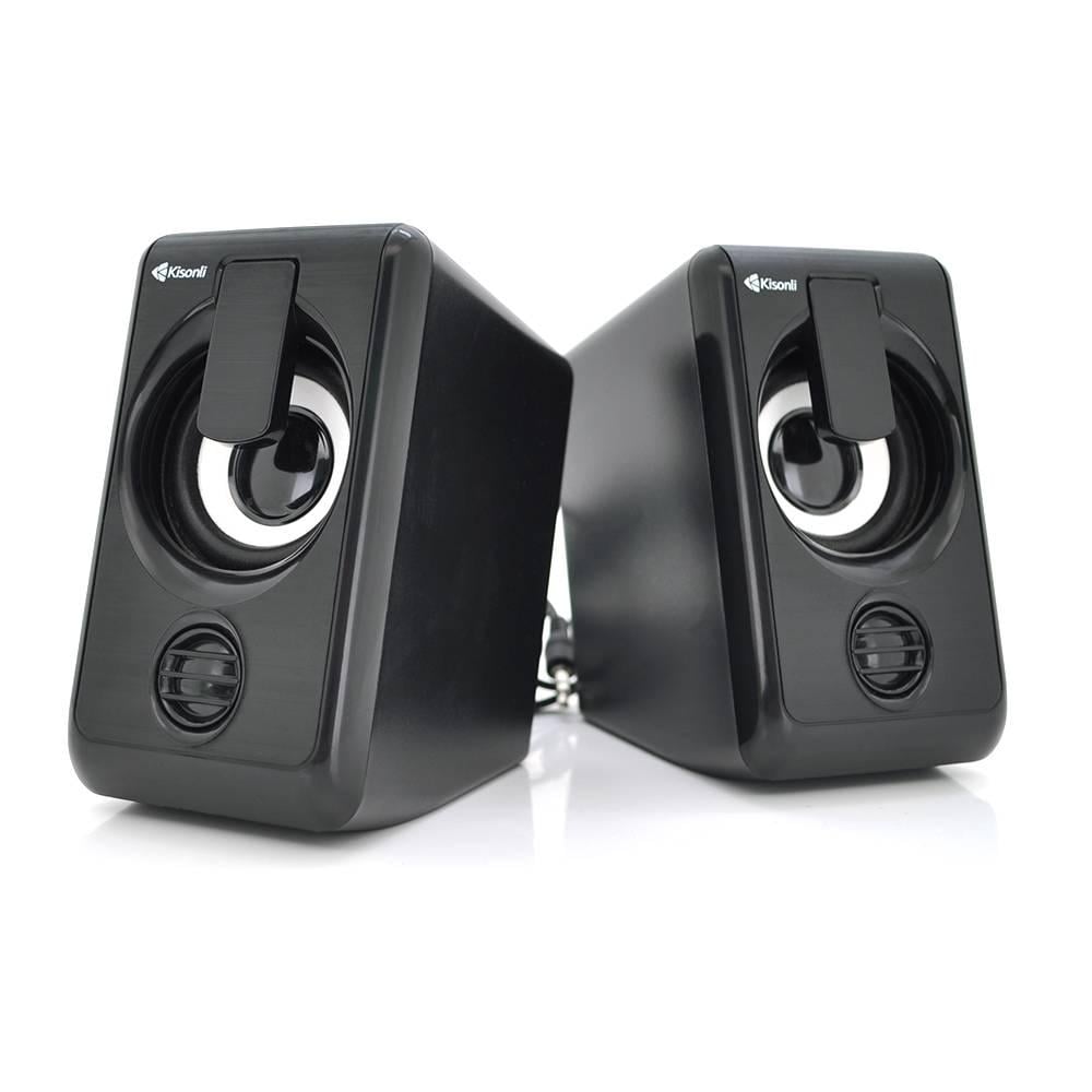 Колонки для ПК і ноутбука Kisonli L-1010 USB/3,5 мм 2х3W 20Hz-20KHz Black (28157)