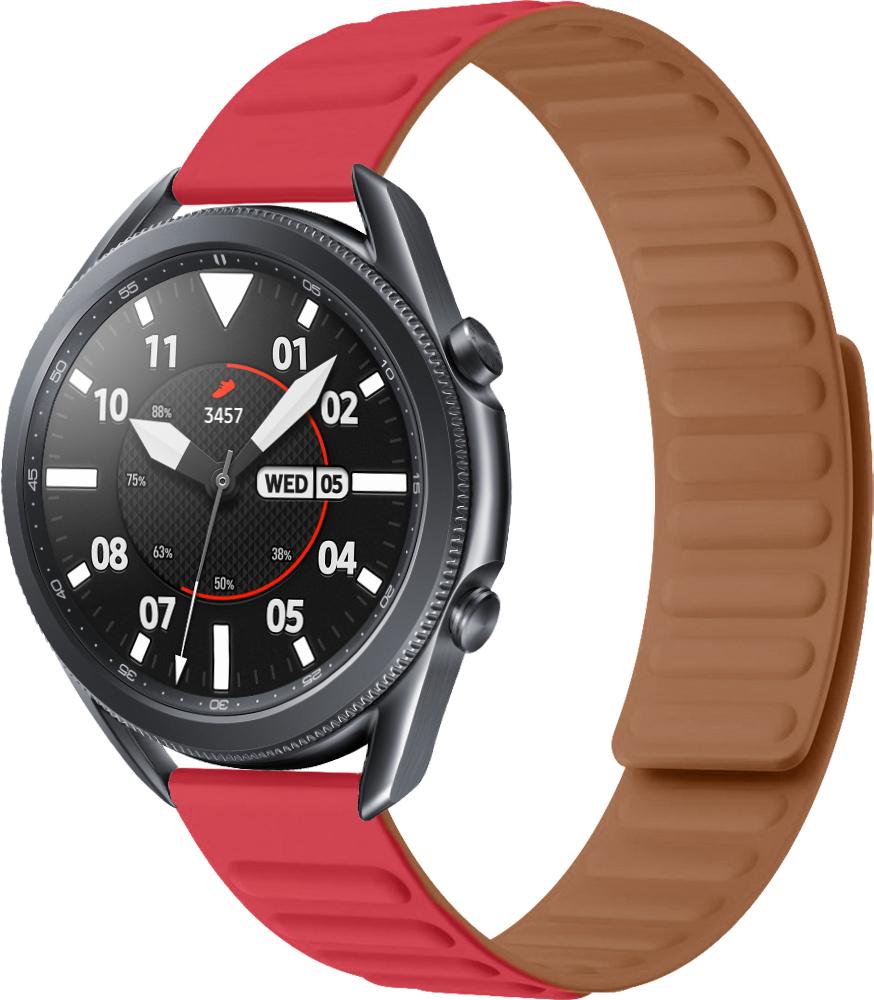 Ремешок Magneter для Galaxy Watch 3 45 мм Red (26635-2D)