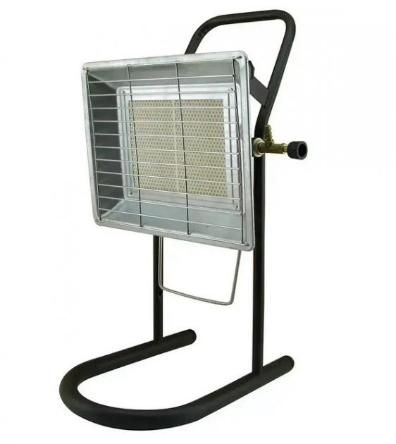 Газовый обогреватель Nurgaz NG-310P инфракрасная горелка с подставкой 3 кВт 30 м2 Серый (NG-310P)