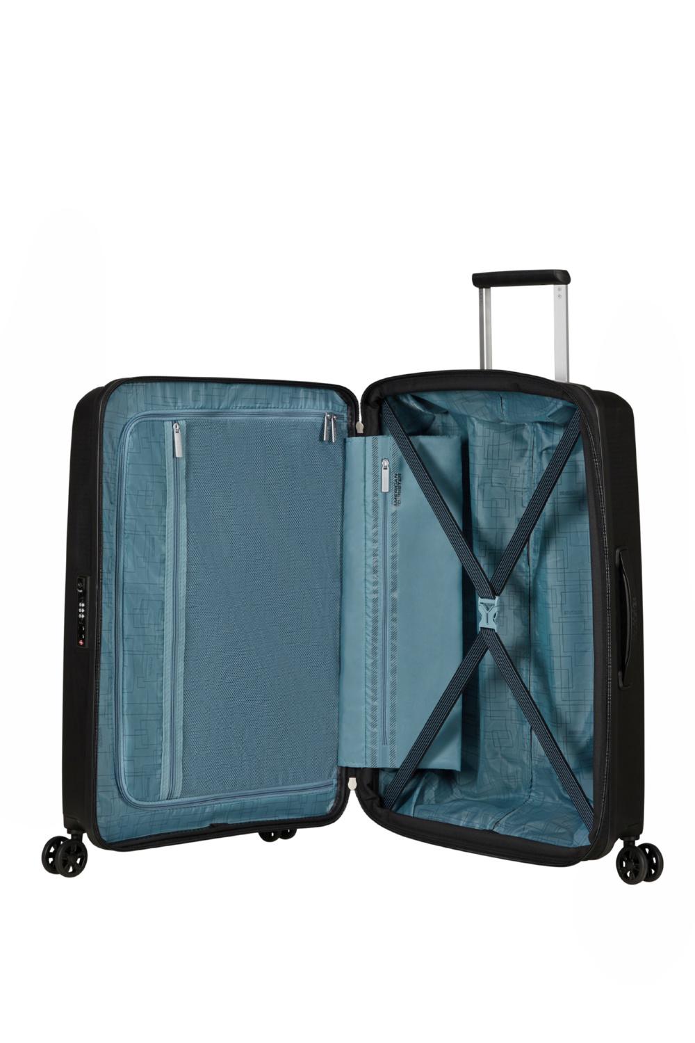 Чемодан American Tourister AEROSTEP 67x46x26/29 см Черный (MD8*09002) - фото 3