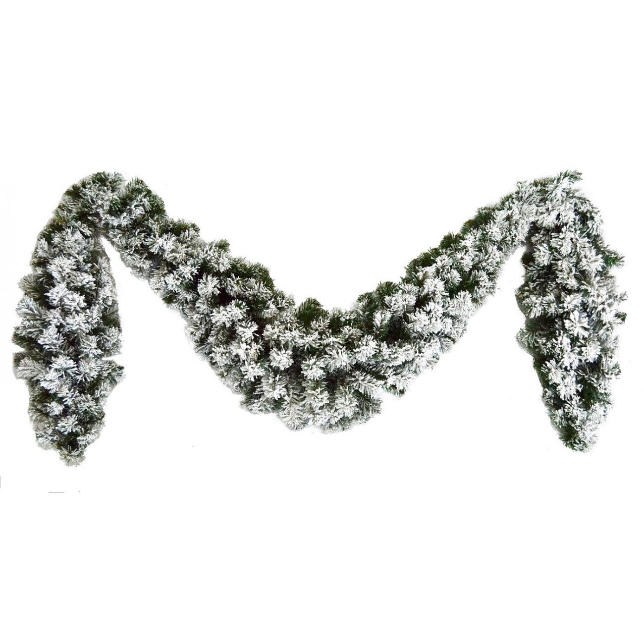 Елочная ветка Yes! Fun фигурная заснеженная 2,5 м (0960366)