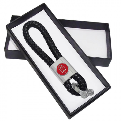 Брелок косичка KIA Черный (111333)