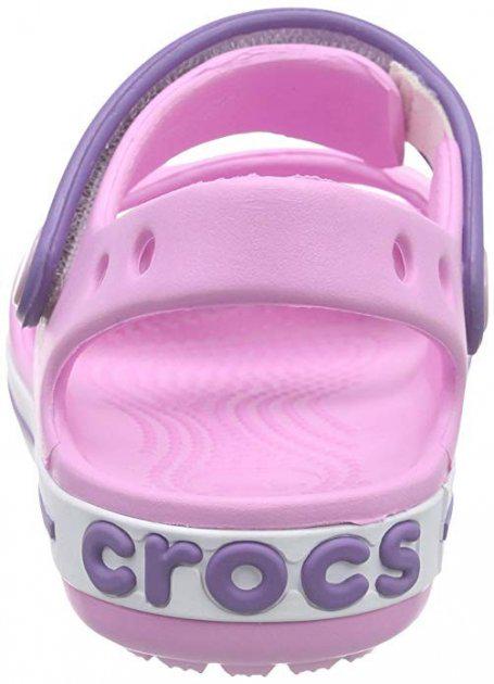 Босоножки Crocs Crocband Sandal Kids р. C8/EUR 24-25 Carnation/Amethyst (7155925). - фото 6