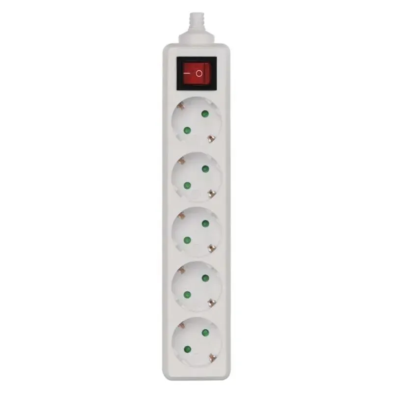 Колодка электрическая Emos P1520 5 розеток 16 А с заземлением выключателем (P1520)