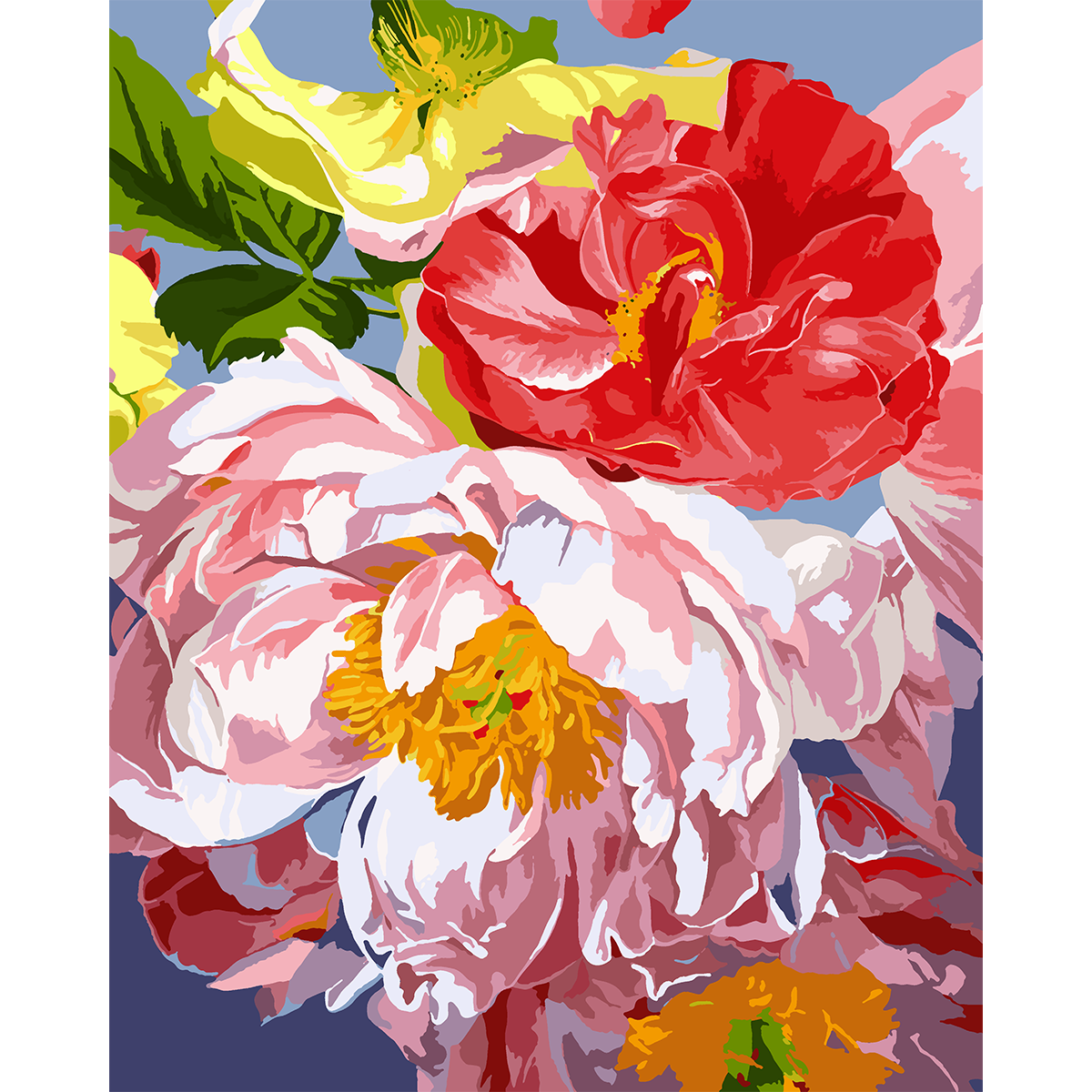 Картина по номерам Santi 954428 Волшебные пионы 40x50 см