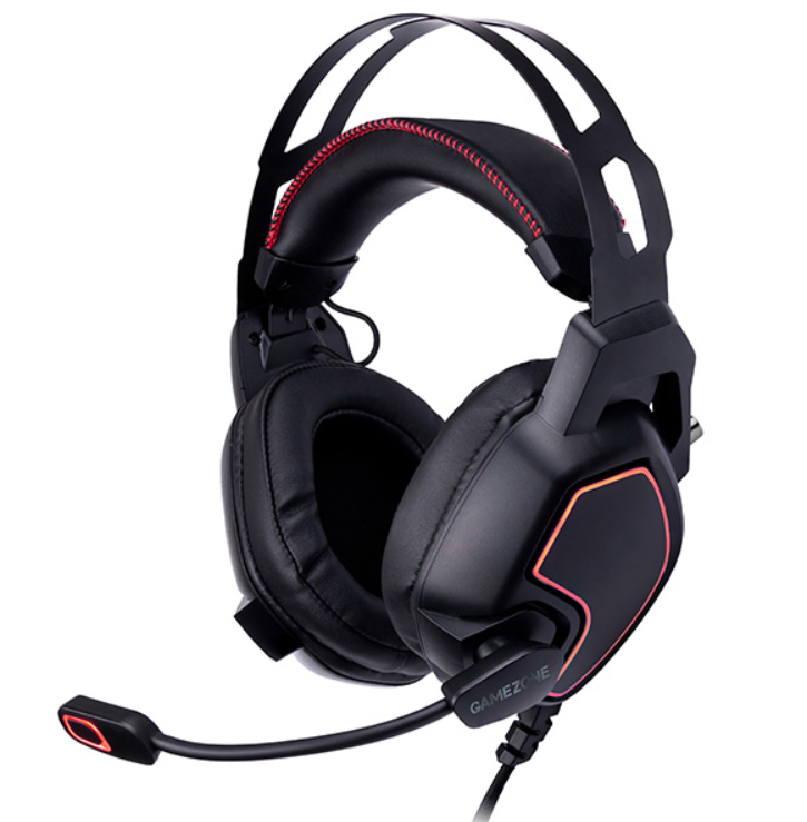 Наушники Tracer GAMEZONE Raptor V2 TRASLU46464 с RGB подсветкой и микрофоном полноразмерные Черный (leo-140511)