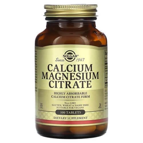 Кальцій Solgar Calcium Magnesium Citrate 100 tab (SOL-00509)