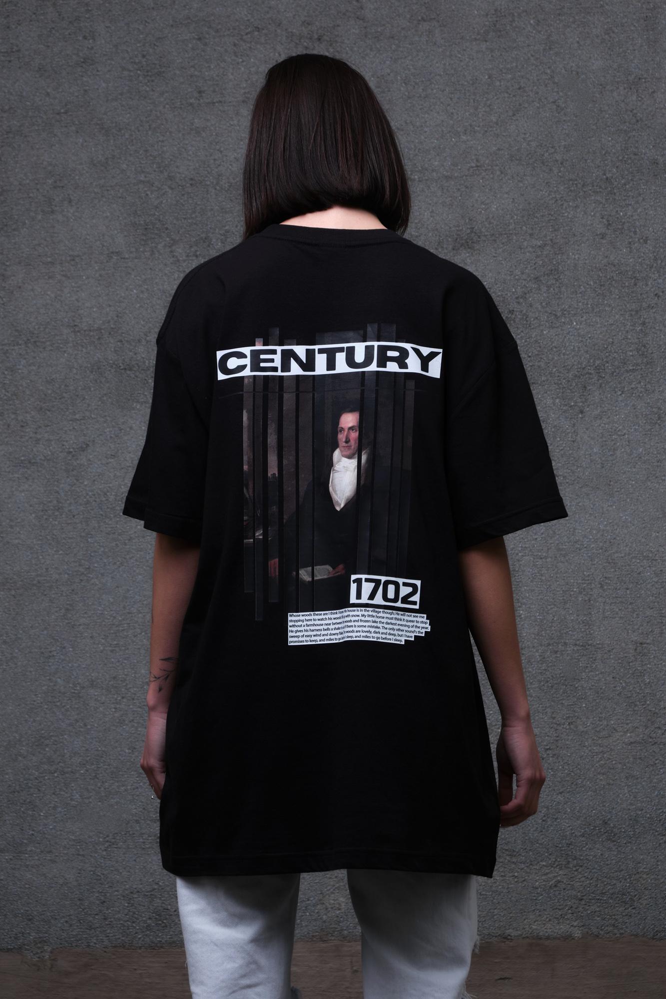 Футболка жіноча Without Century з принтом оверсайз L/XL Black (L8049271) - фото 4 Футболка жіноча Without Century з принтом оверсайз L/XL Black (L8049271) - фото 4